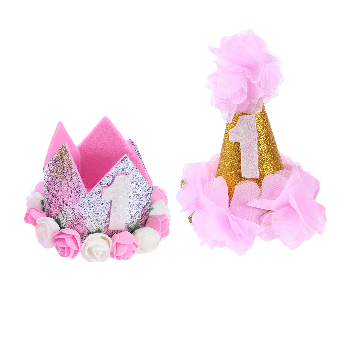 

Pet Birthday Headdress Hats Dog Cats Soft Material Adjustable Clip Chain Chihuahua Yorkie Maltese Beagle Pekingese