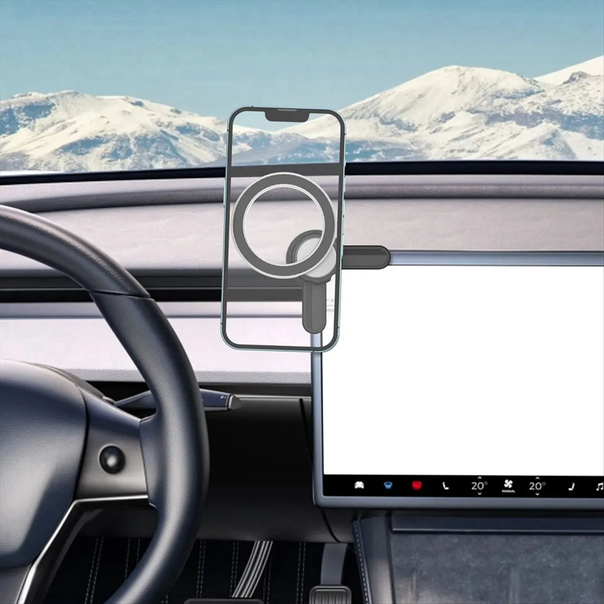 【ELEVATE LIFE】Suitable for Y Magnetic Phone Holder Rotating Phone Holder Car Navigation Screen Phone Holder Type A