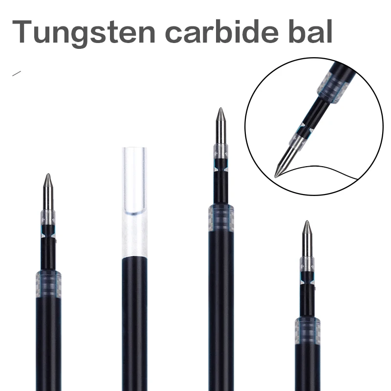 ديلي 20 قطعة جل القلم الملء 0.5 مللي متر رصاصة تلميح التجفيف السريع الحبر السلس الكتابة هلام أقلام الملء لأقلام الكتابة قابل للسحب