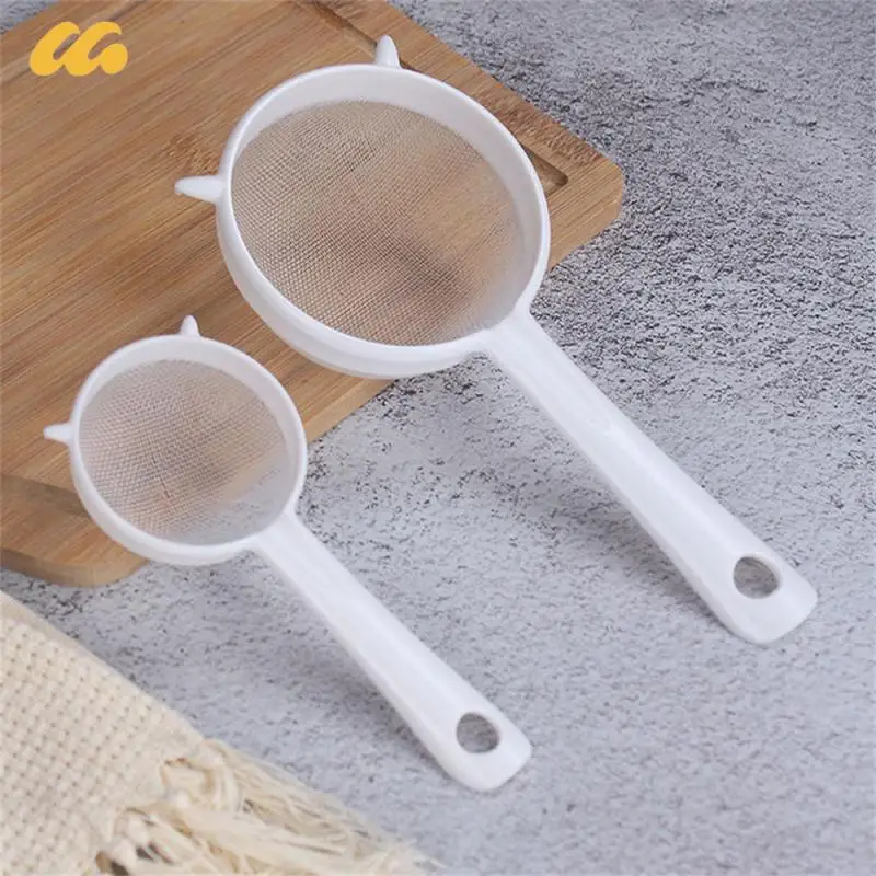 Handheld Soy Milk Screen Mesh Tea Leaf Strainer Flour Sieve  Filter Flour Colander Bird's Nest Spoon Strainers Kitchen Tools