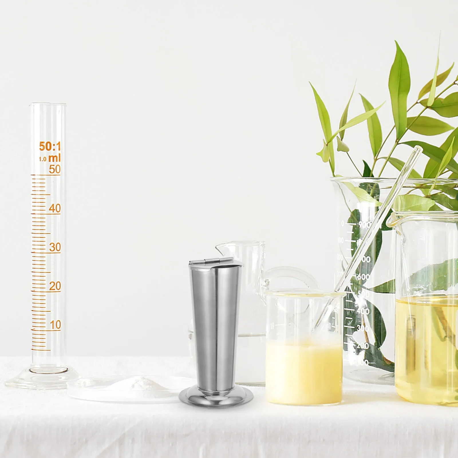 

Stainless Steel Tweezers Holder Tube Forceps Storage Jar For Salon Barber Lab Instruments Organizer Anti-Slip Tweezer Case