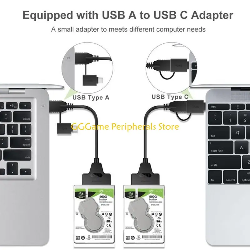 U55B Cable Adapter/Converter/Connector USB C to Converter USB Adapter Support 2.5