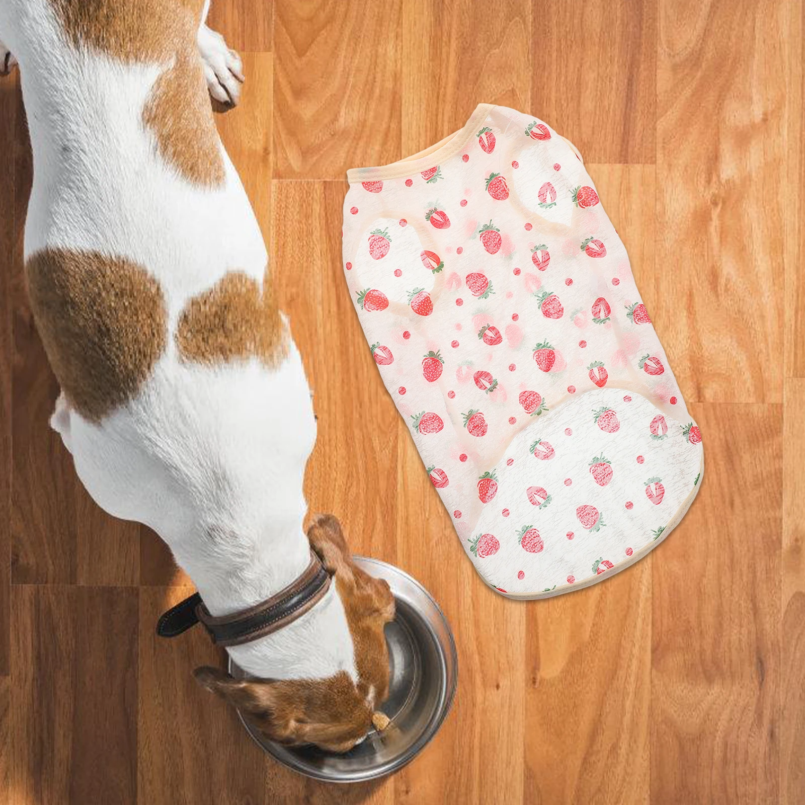 

4 PCS Clothes for Small Dogs Pet Sun Protection Clothing Shirts Summer and Cats Polyester