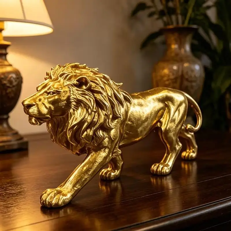 ⑧ 3D Printed Lion Figurine Miniatures Figurines Desk Decorations Mini Animal Desktop Ornament Home Decor Crafts Animal Figurines