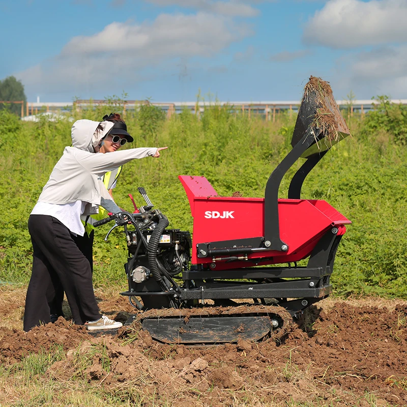 Imagem -02 - Jardim Trilha Pequena Rastreador Despejo 500kg 800kg 1.2ton 1.5ton Mini Dumper Sdjk Fábrica Entrega Personalizada