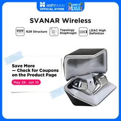 HIFIMAN SVANAR Wireless Bluetooth In-Ear Hi-Fi Earphones, Hymalaya DAC, Topology Diaphragm, IPX5 Water/Sweat Resistant& ANC