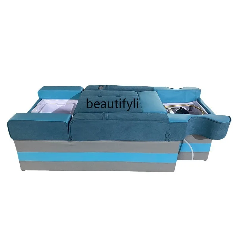 Factory Shampoo and Foot Washing Integrated Electric Bed Ear Cleaning Spa Massage Couch Circulating Water Head Therapy Recliner