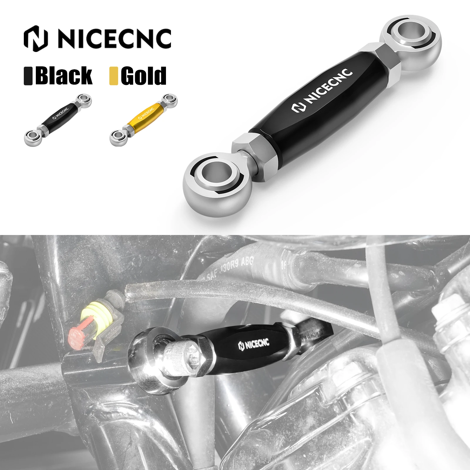 

NICECNC Front Engine Mount Stabilizer Link For Harley Street Glide FLHX 09-24 Road Glide FLTRX 15-2024 Road King Tri Glide Ultra