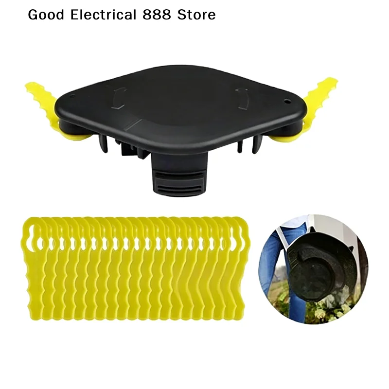 【G】1 Set Universal Grass Trimmer Replacement Head Kit With 10/20 Durable Plastic Blades For Garden Lawn Weeding Yard Care