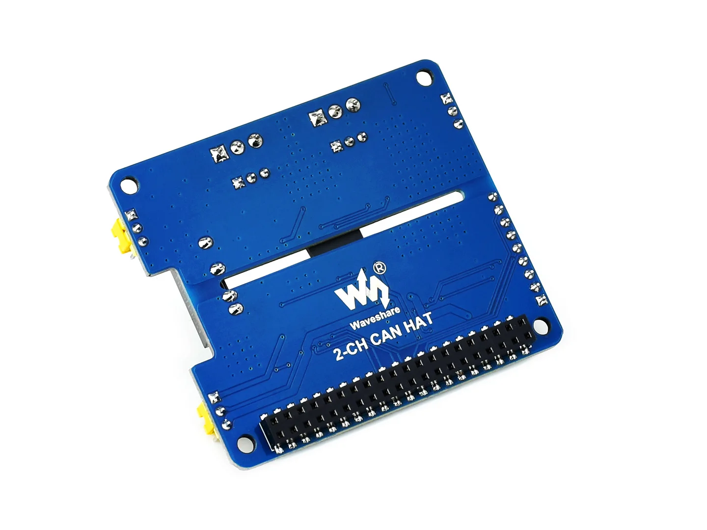 Waveshare 2-Channel Isolated CAN Expansion HAT for Raspberry Pi, Dual Chips Solution, Canbus for Raspberry Pi 5/4B/3B