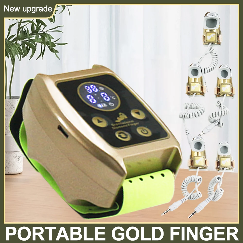 

Portable Gravitational Finger Face Lifting Body Massager Microcurrent 2024 New Golden Finger EMS Massage Top Quality