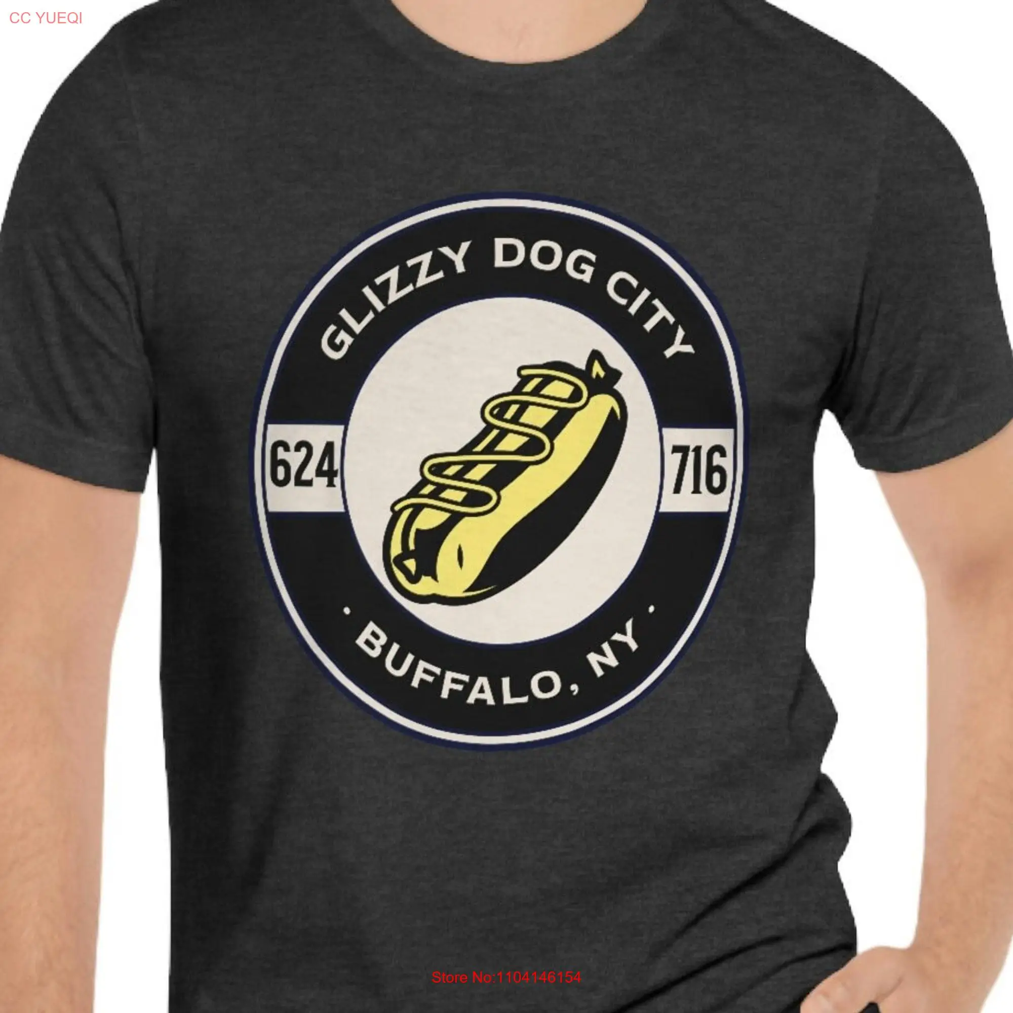 Hot Dog Lover Buffalo NY Jersey  T Shirt best glizzy fan Western New York cookout food truck gift for husband 624 foodie 716