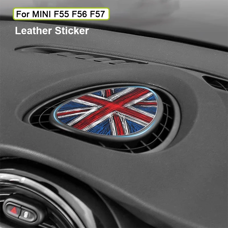 

Leather for MINI Cooper One JCW F55 F56 F57 Center Console Air Outlet Vent Trim Stickers Car Interior Accessories