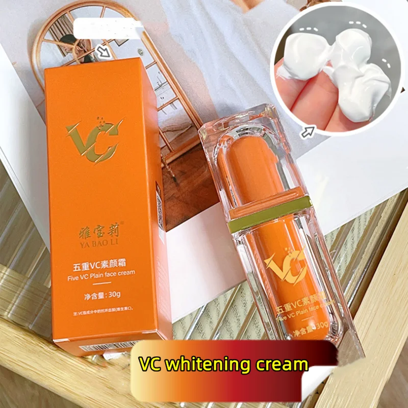 Vitamin C Tone Up Cream Whitening VC Five Tone Up Moisturizer Anti Aging Pimple Wrinkle Spots Remover Brightening Skin Care