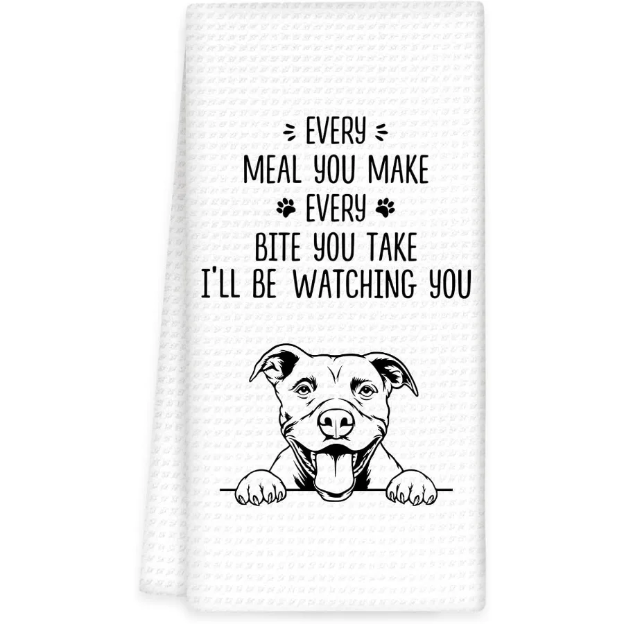 

Pitbull Gts Dog Kitchen Towels Pitbulls Gts for Pitbull Lovers Hand Towels Every Meal Pit Bull Dog Dish Towel Tea Towel for Kit