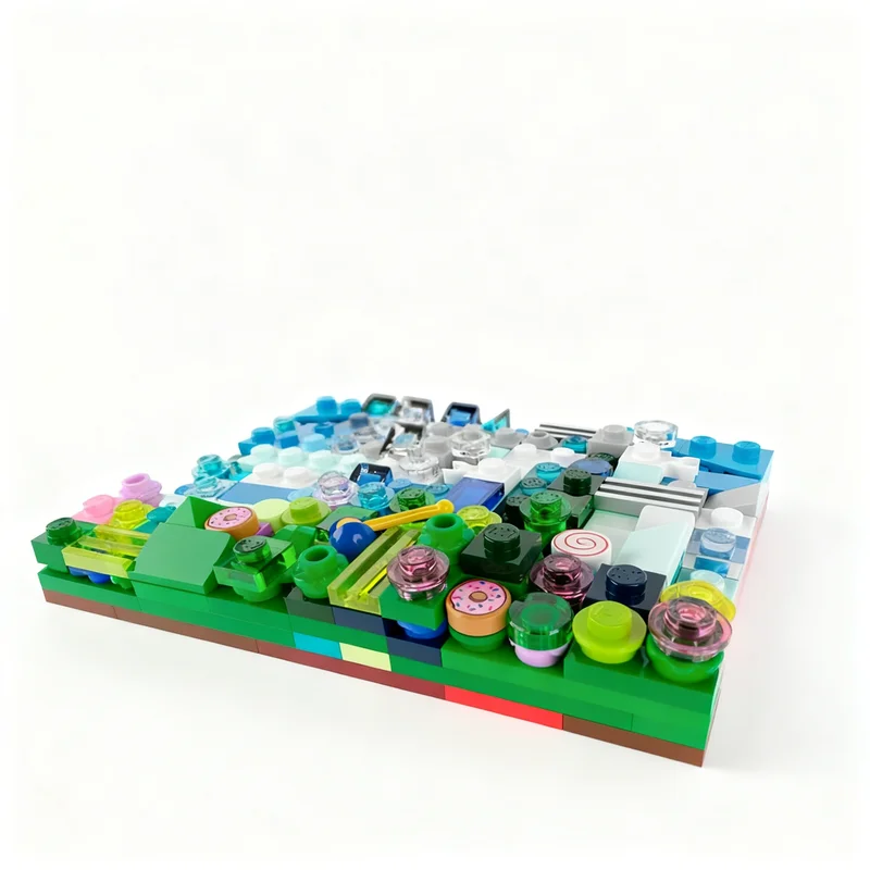 192 elementy MOC Creator Model Krajobrazu Malarskiego Klocki Konstrukcyjne Architektura Kreatywny Pomysł na Prezent Świąteczny Zabawka Edukacyjna dla Dzieci