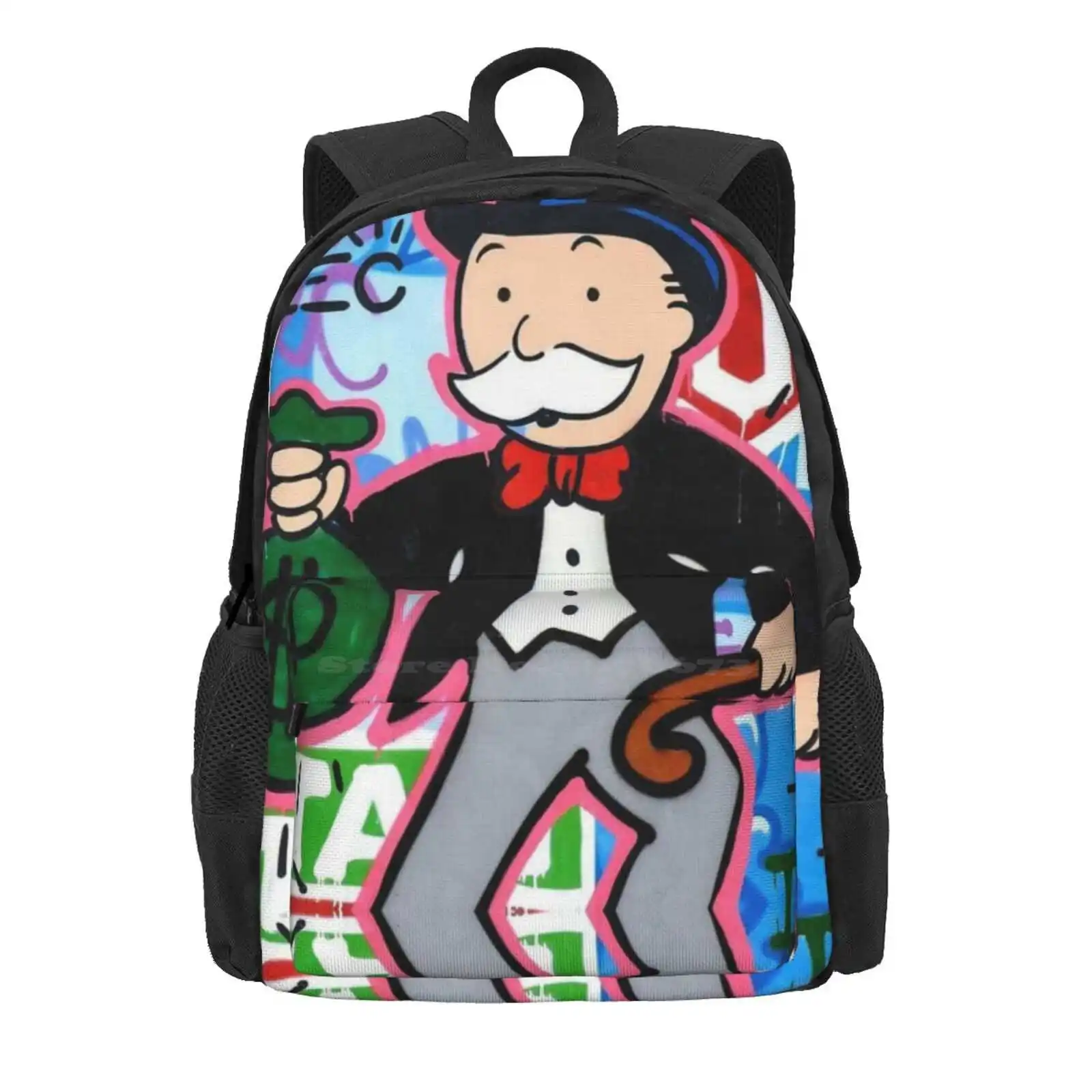 Happy Alec Hot Sale Schoolbag Backpack Fashion Bags Alec Money Games Bank Rich Anime Cartoon Cimax Alalf