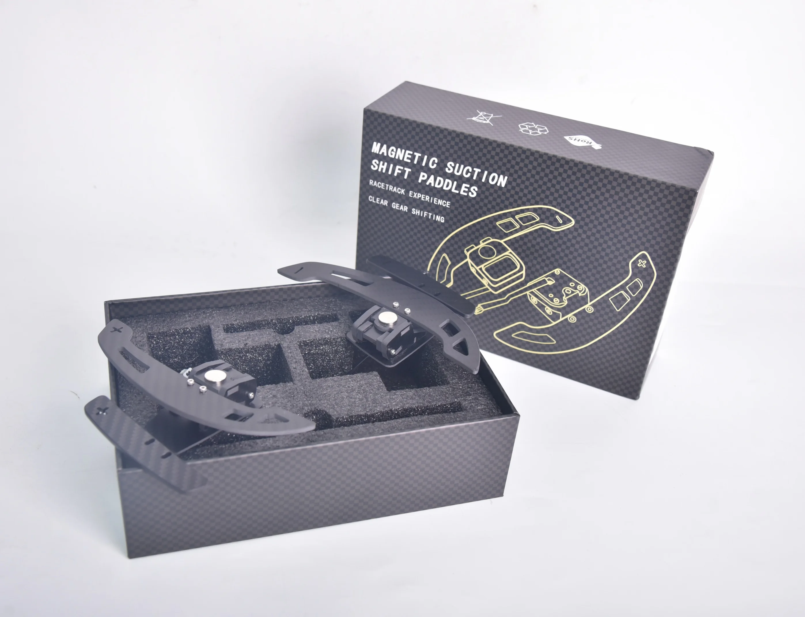 Newly Upgraded Carbon Fiber Magnetic Shift Paddles Enhance Driving Experience Suitable for MG7