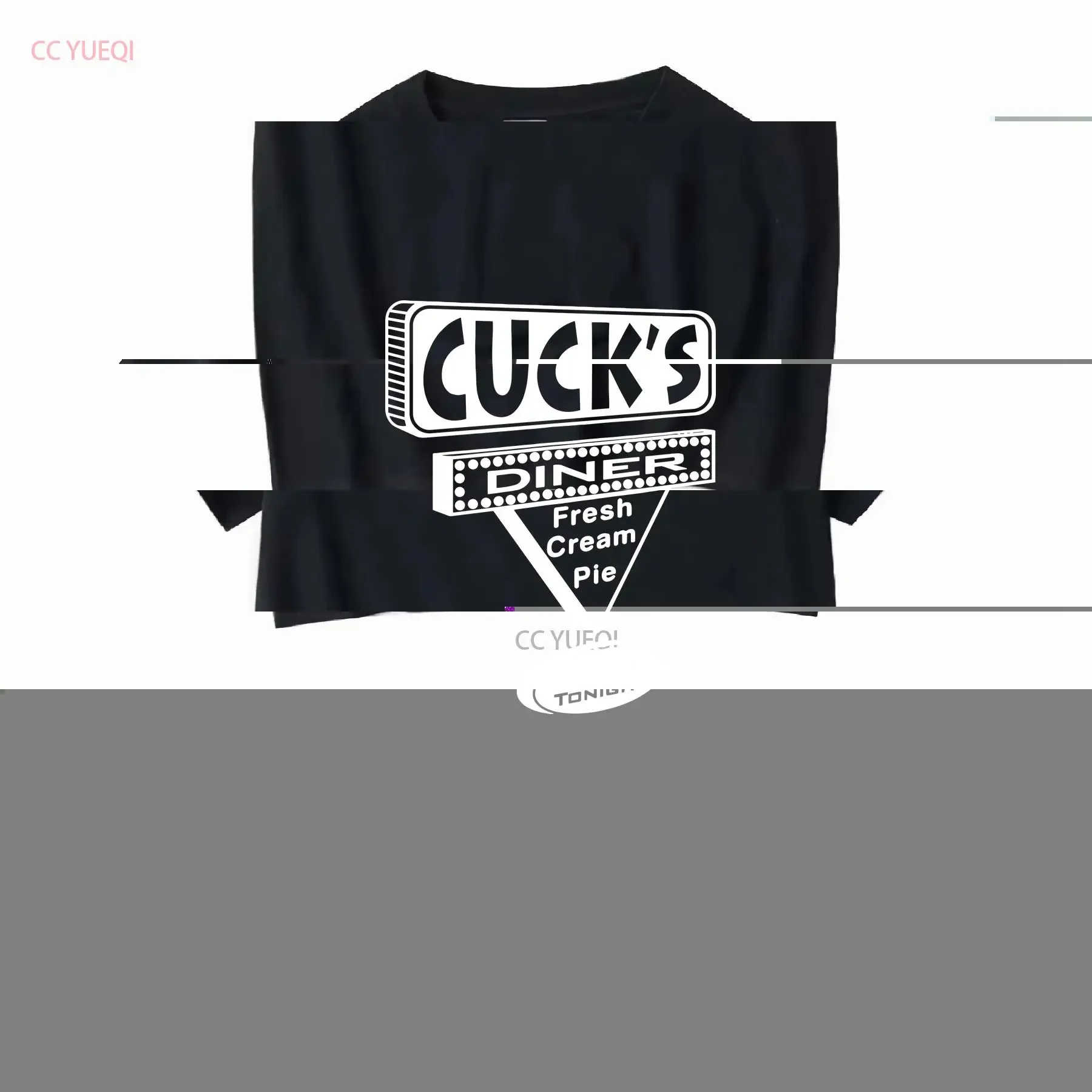 Cuck's Diner Fresh Cream Pie Eat Out Tonight Hotwife Cuckold Life T Shirt long or short sleeves vintage Washed homme Stretched