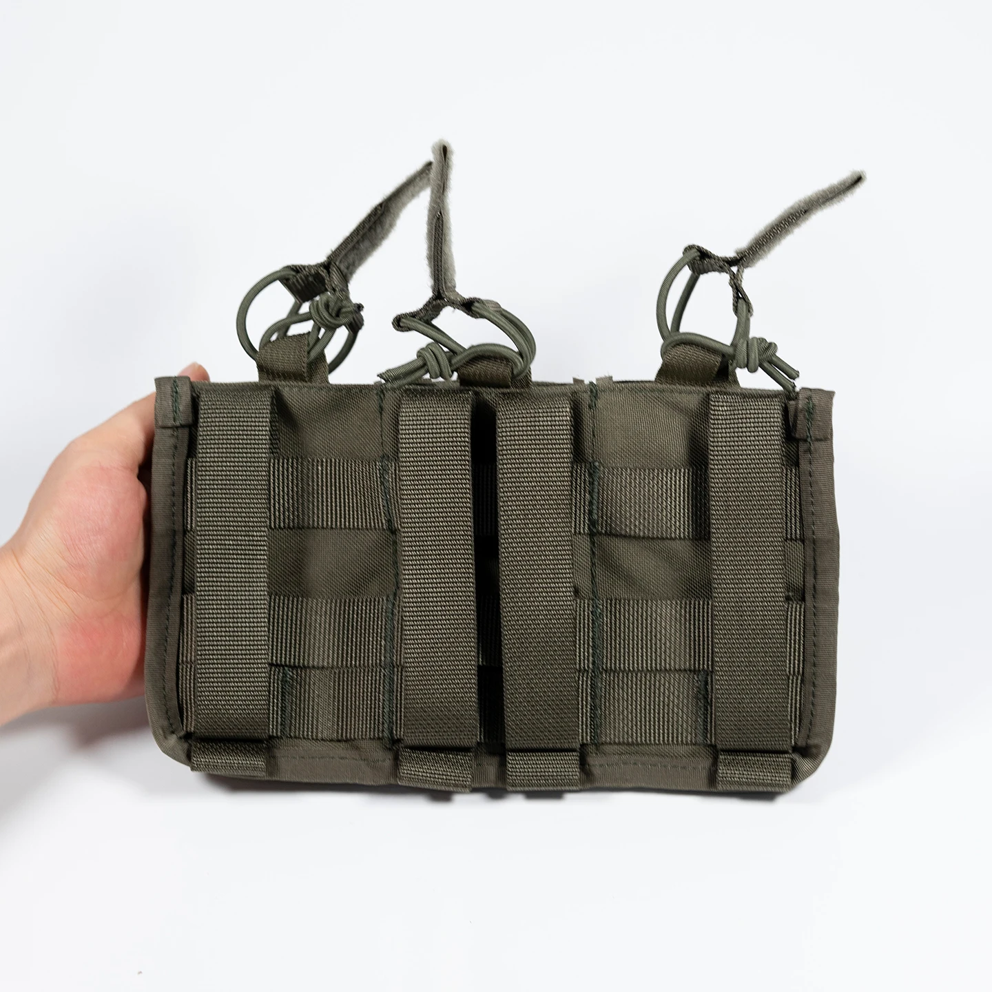 M4 Doppel- & Dreifach-Magazintaschen, Mehrzwecktasche, Schnellzugriff, 500D Nylon, Ranger-Grün – Detail 19