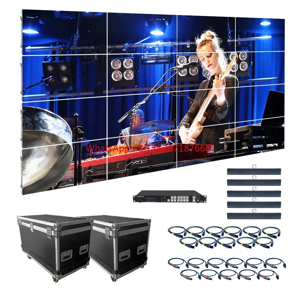 P1.9 P2.6 P2.9 P3.9 P4.8 Stage Event LED Screen Panel Display Rental Backdrop Video Walls Price For Nightclub DJ Booth Concert