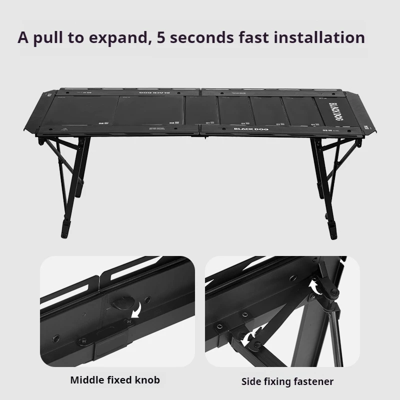 

Naturehike BLACKDOG 100 Style Moves Igt Tactical Camping Table With Load-Bearing Capacity 40KG Freely Matched Quickly Installed
