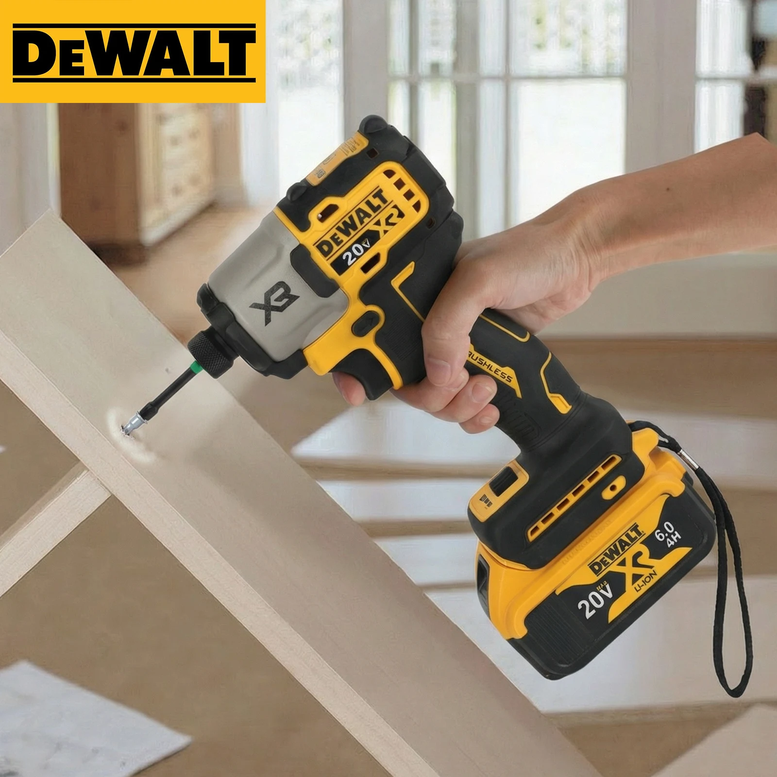 

Dewalt DCF845 Cordless Impact Driver 20V XR Brushless Motor 205N.m 0-4200IPM 1/4"Hex Chuck 3-Speed for Automotive & DIY Projects