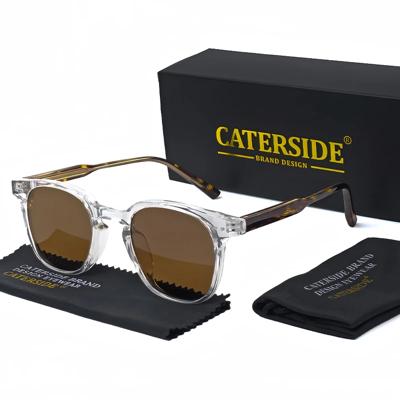 CATERSIDE Runde Retro Sonnenbrille männer Punk Mode Marke Design Sonnenbrille Frauen Reisen Outdoor UV400 Shades Propionische Tempel – Detail 4