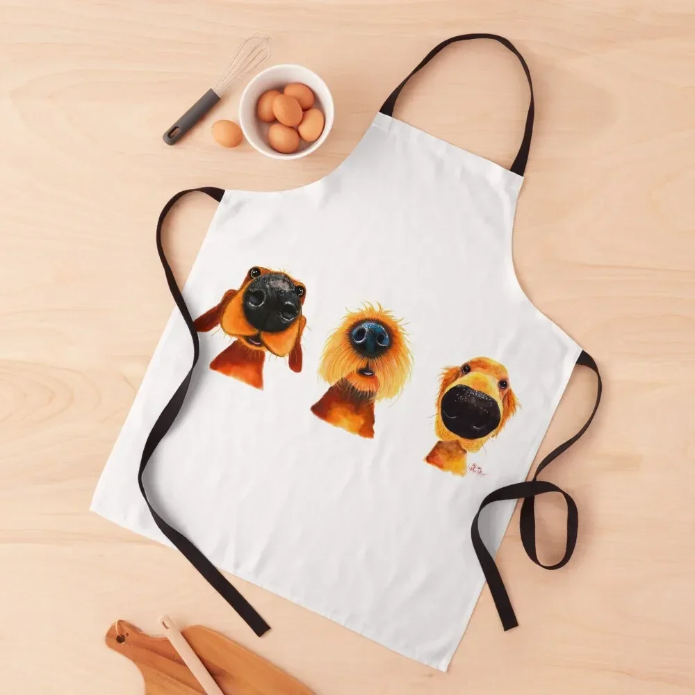 

NoSeY DoG PRiNT ' THe PuPPY DoGS ' By Shirley MacArthur Apron Kitchen Apras Man beauty master For Man Haircut Apron