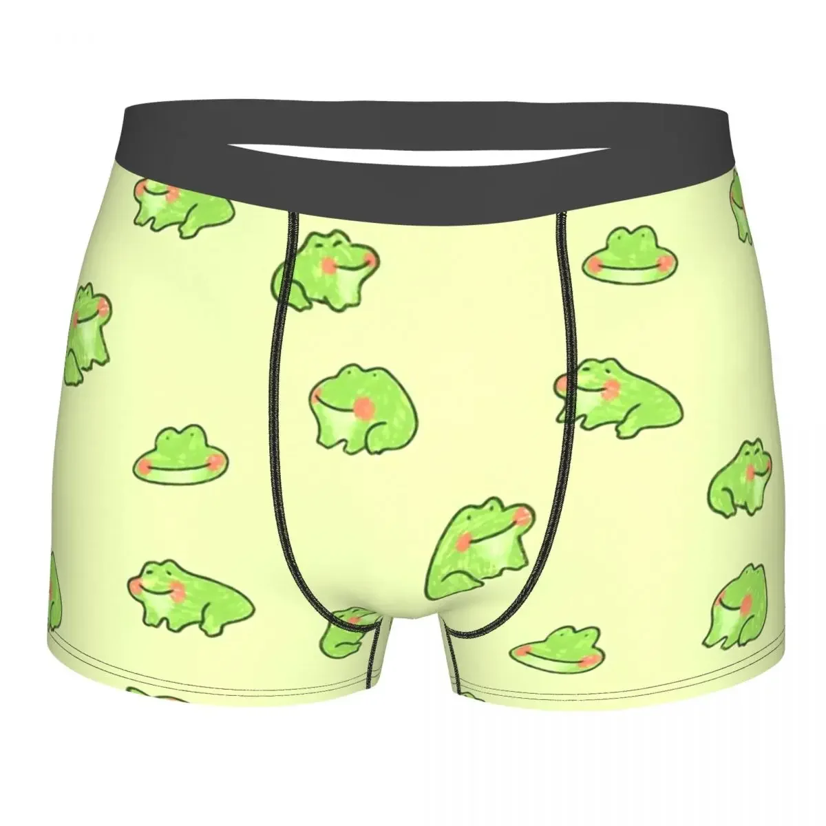 Happy Little Frogs Cottagecore Rural Aesthetic Underpants Breathbale Panties Man Underwear Print Shorts Boxer Briefs