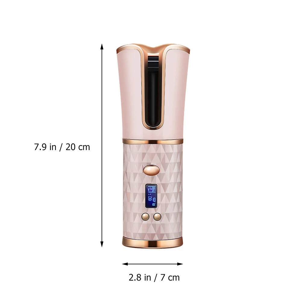 

1Pcs Cordless Automatic Hair Curler Rechargeable Wireless Curling Iron for Home Salon Use Sleek Shiny Results with Adjustable