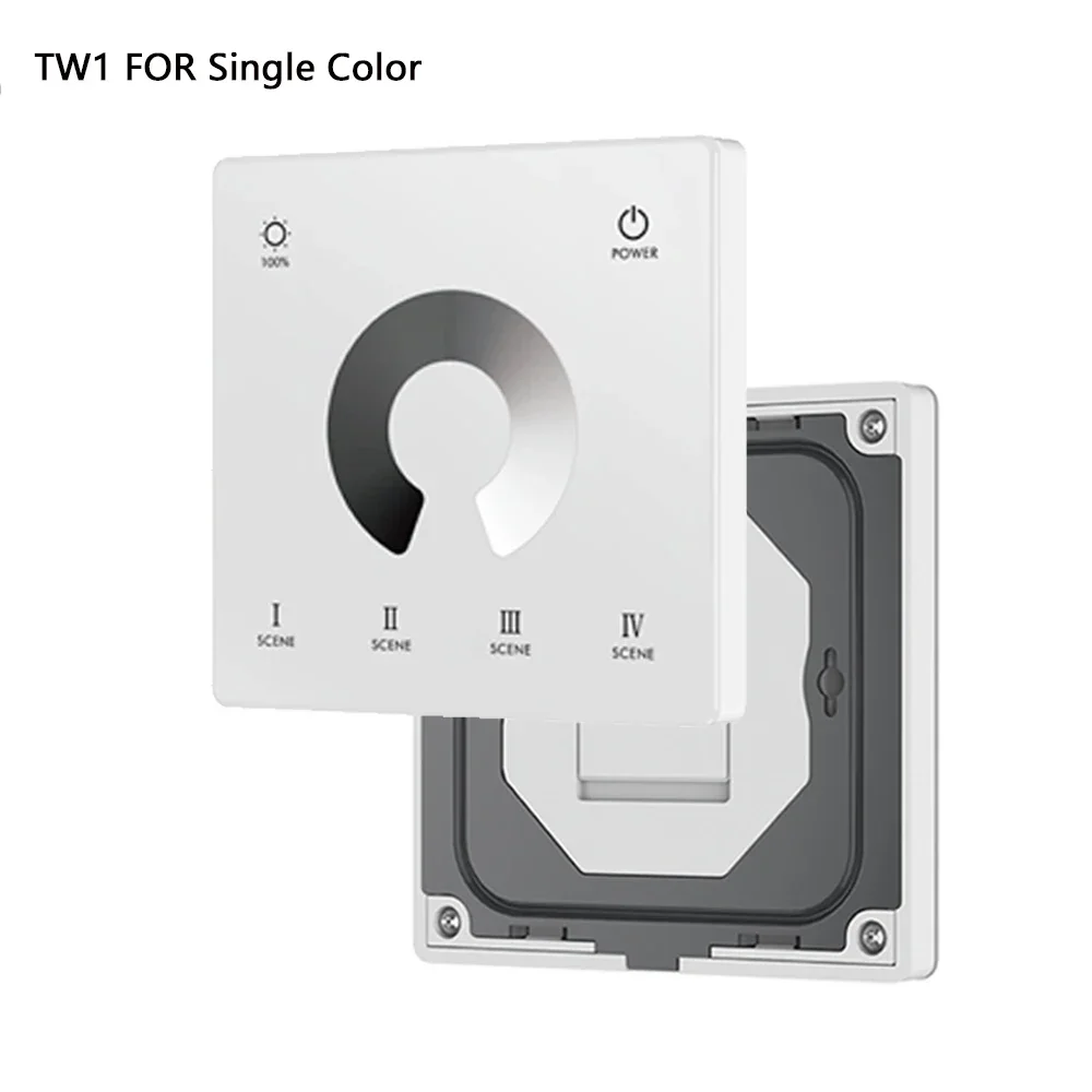 V1 DC 5V/12V/24V 8A PWM Wireless LED Dimmer Controller Switch +Touch RF Remote for Single Color COB 5050 3528 Dimming LED Strip