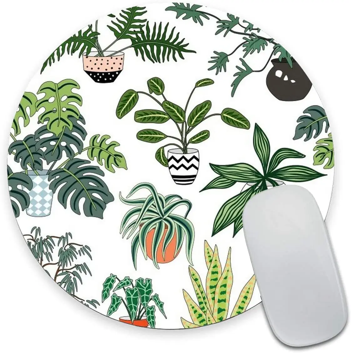 Potted Plant Mouse Pad Mouse Pads for Desk Washable Gaming Mousepads Non-Slip Rubber Base Computer Small Mouse Pads