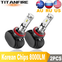 ZK30 2PCS S1 Led H1 H3 H4 H7 H11 H13 9005 9006 9007 9004 Car Headlight Auto Fog Lamp 50W 8000LM Automobile Bulb Chips CSP 6500K