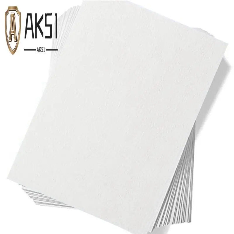 

AK51-60 Sheets Cold Press 50% Cotton&140Lb /300Gsm Acid-Free Bulk White Paper Watercolor Paper Art Paper (10.63 X 7.68 Inch)