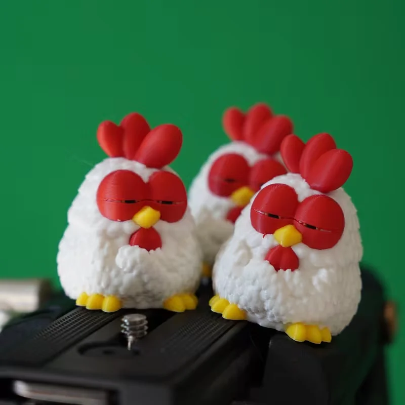 1/3 Pcs Model Creative Cute Desktop Ornament, Red Rooster - Perfect for Car Decorations, Home Decor, Party Gifts