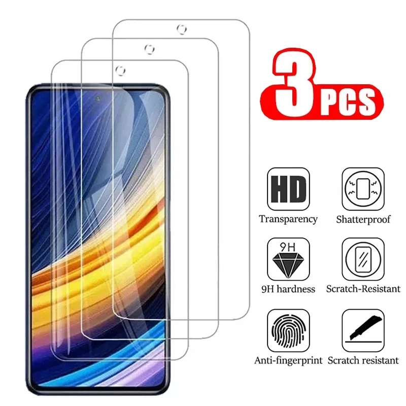 3pcs Displays chutz folie für xiaomi redmi a1 12 turbo 3 k40 k50 gaming a1 a2 plus k50 k60 pro 10 4g 5g gehärtete glas folie