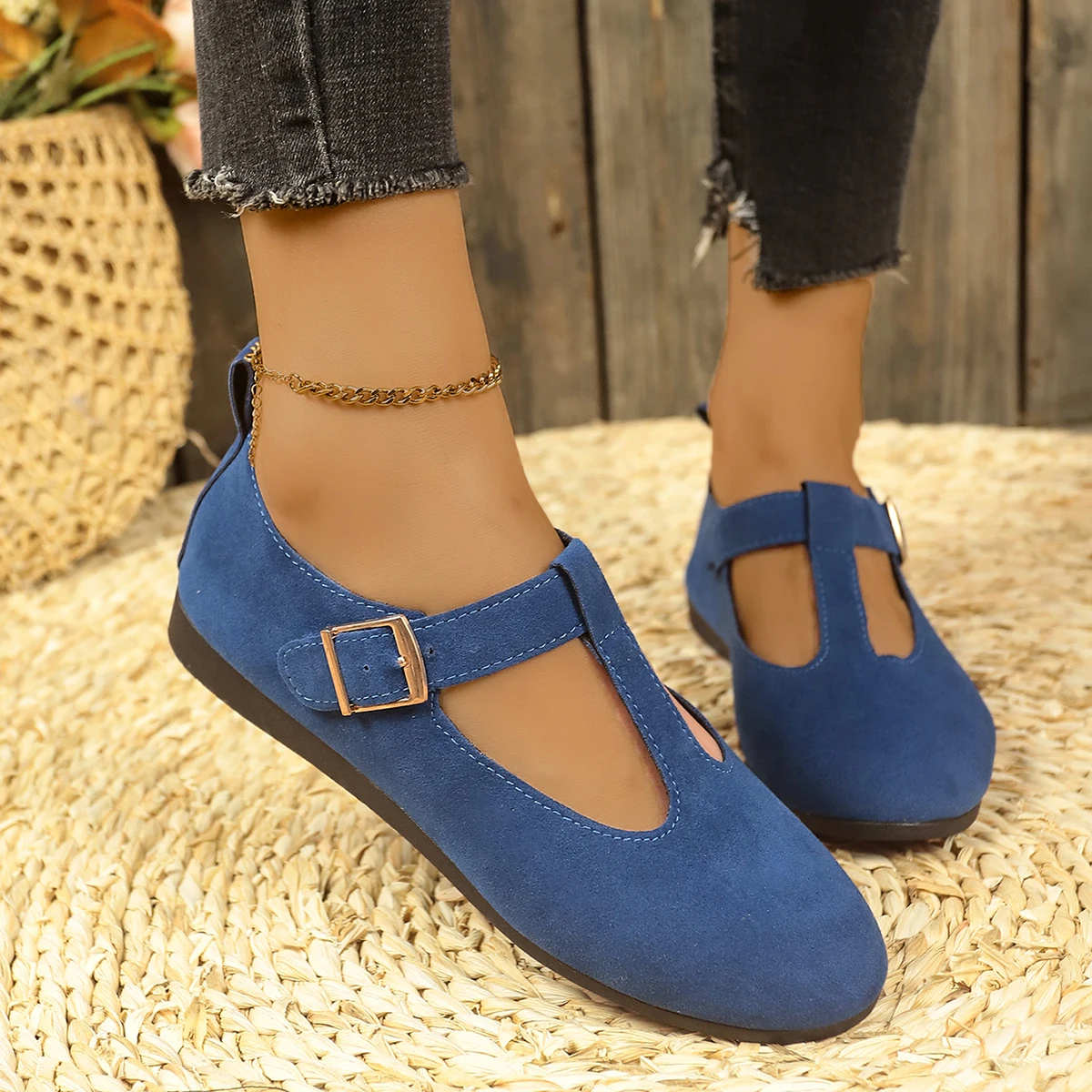 Shallow Mouth All-Match Flats Shoes Woman 2024 New Female Casual Shoes Sneakers Round Toe Comfortable Lightweight Loafers Woman