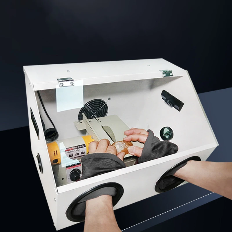 

Integrated Metal Bench Grinder Cutting & Polishing Dust-Proof Box with Dust-Repellent Cover Jewelry Tools & Equipment