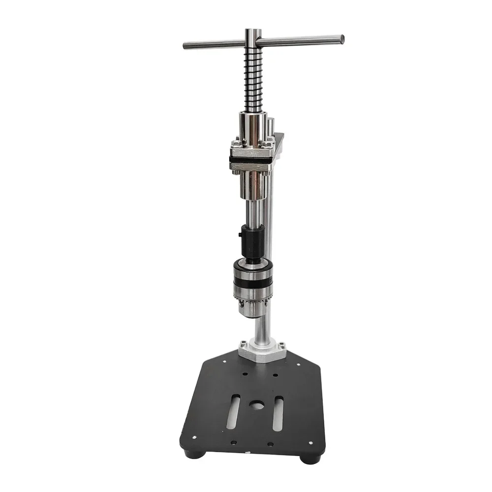 Máquina de taladrar Manual, pequeño tapper Vertical de escritorio, mango en T ajustable, llave de soporte de grifo B12, portabrocas de 1,5-10MM