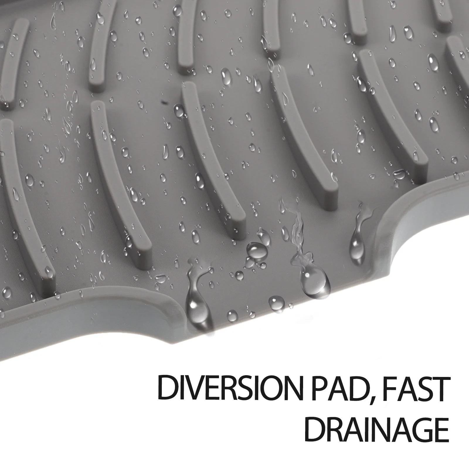 تصريف السيليكون لحوض المطبخ المضادة للانزلاق سريعة الجفاف حامل الإسفنج استنزاف حصيرة المطبخ الأساسية بالوعة المنظم طبق #2