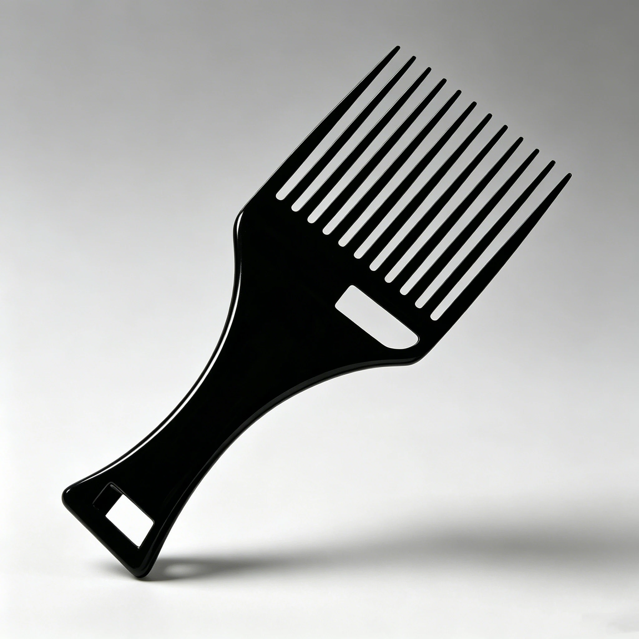 Plastic Wide Tooth Hair Pick Comb Anti-static Detangling Styling Tool For Curly Thick Hair Barber Salon Hair Accessory