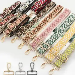 Women Colored Straps For Crossbody Messenger Shoulder Bag Accessories Adjustable Handbag Straps Nylon/Cotton Bag Strap Belt 2024