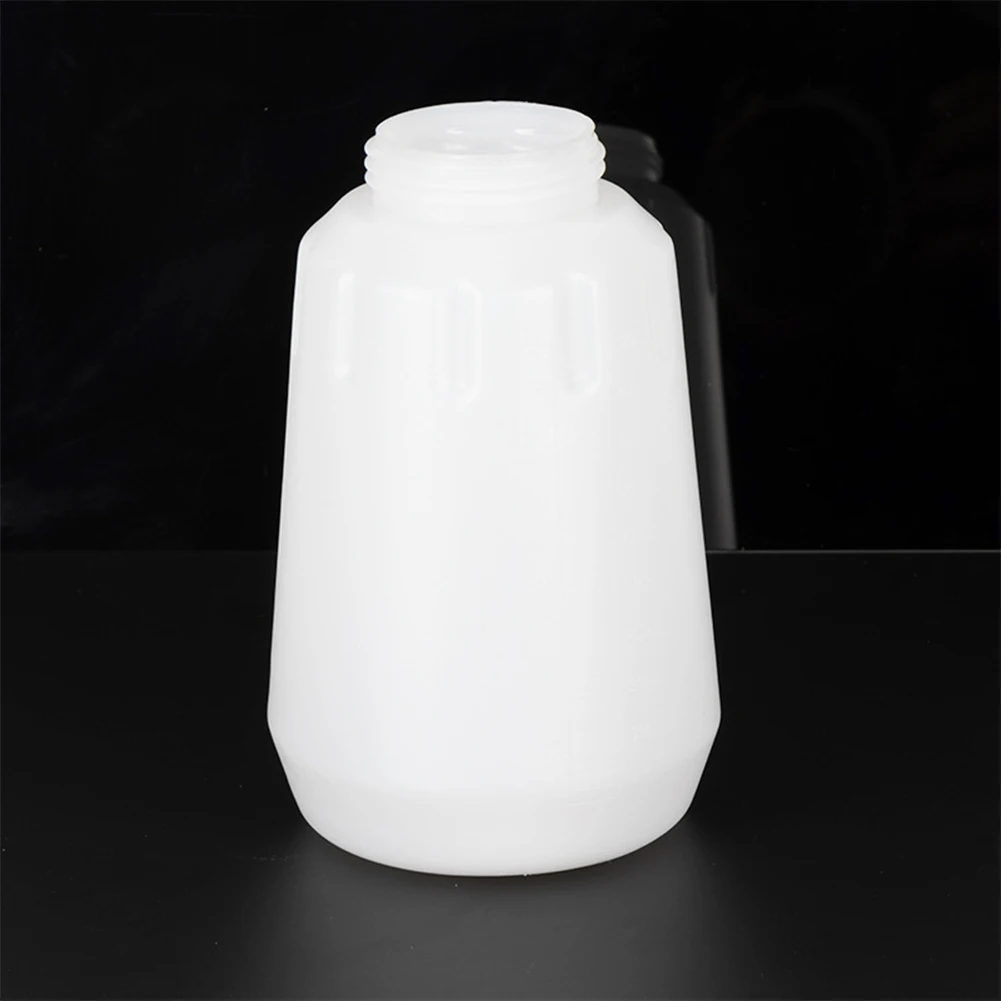 1L Large Capacity Car Washing Foam-Bottle Wide Mouth Plastic Pressure Washer Airbrushes Replacement Spraying-Bottle White