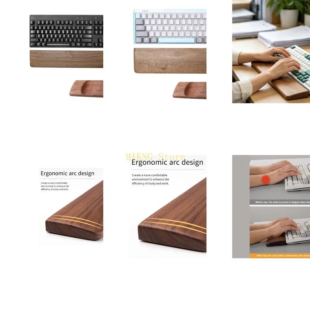 Wooden Keyboard Wrist Rest for Gaming Mechanical Keyboard Wrist Rest Hand Palms Pad for Office Computer Laptop Best Sale