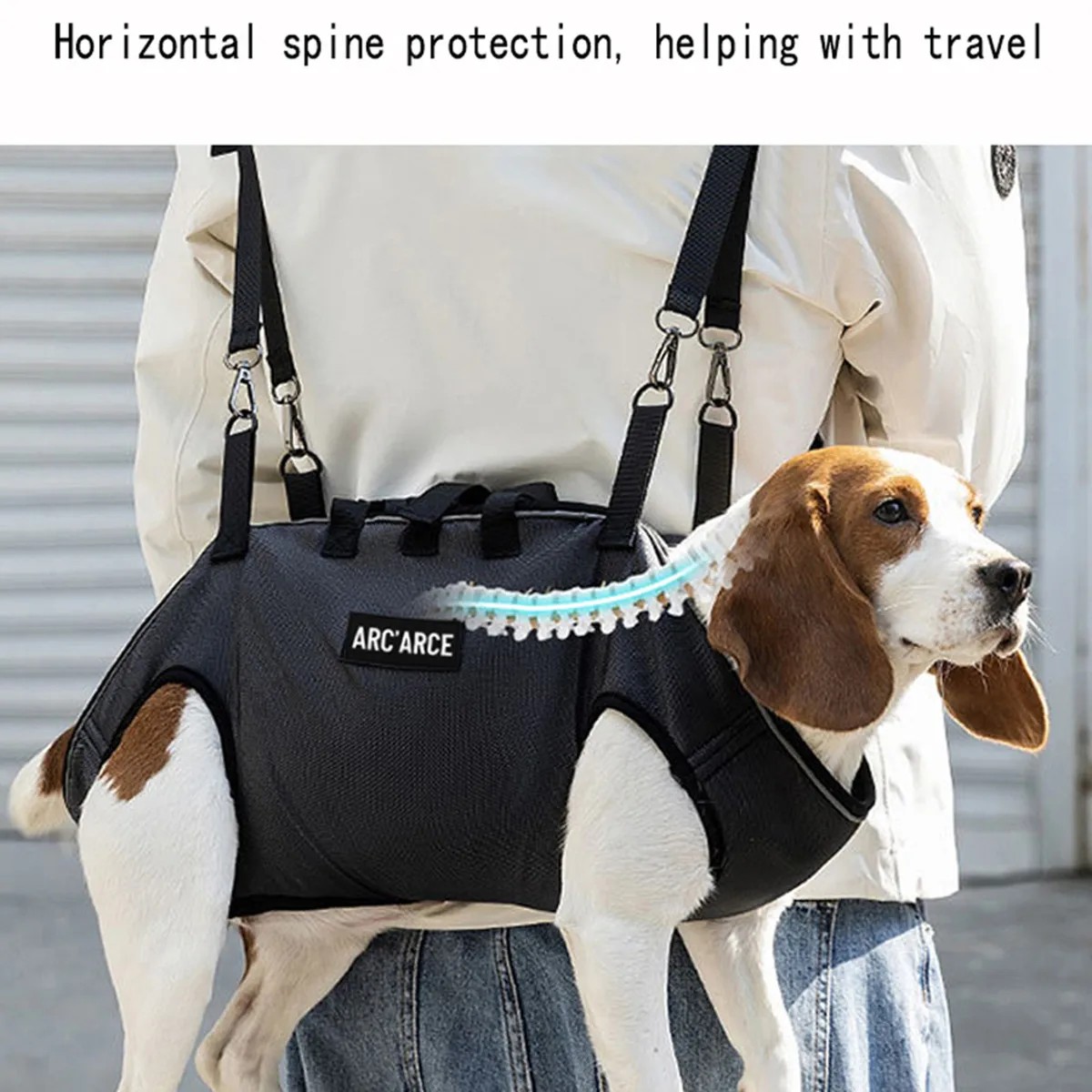 Tragbarer Hunderucksack für Hunde, Umhängetasche mit Schultergurt für kleine Hunde und Katzen, Tragetasche