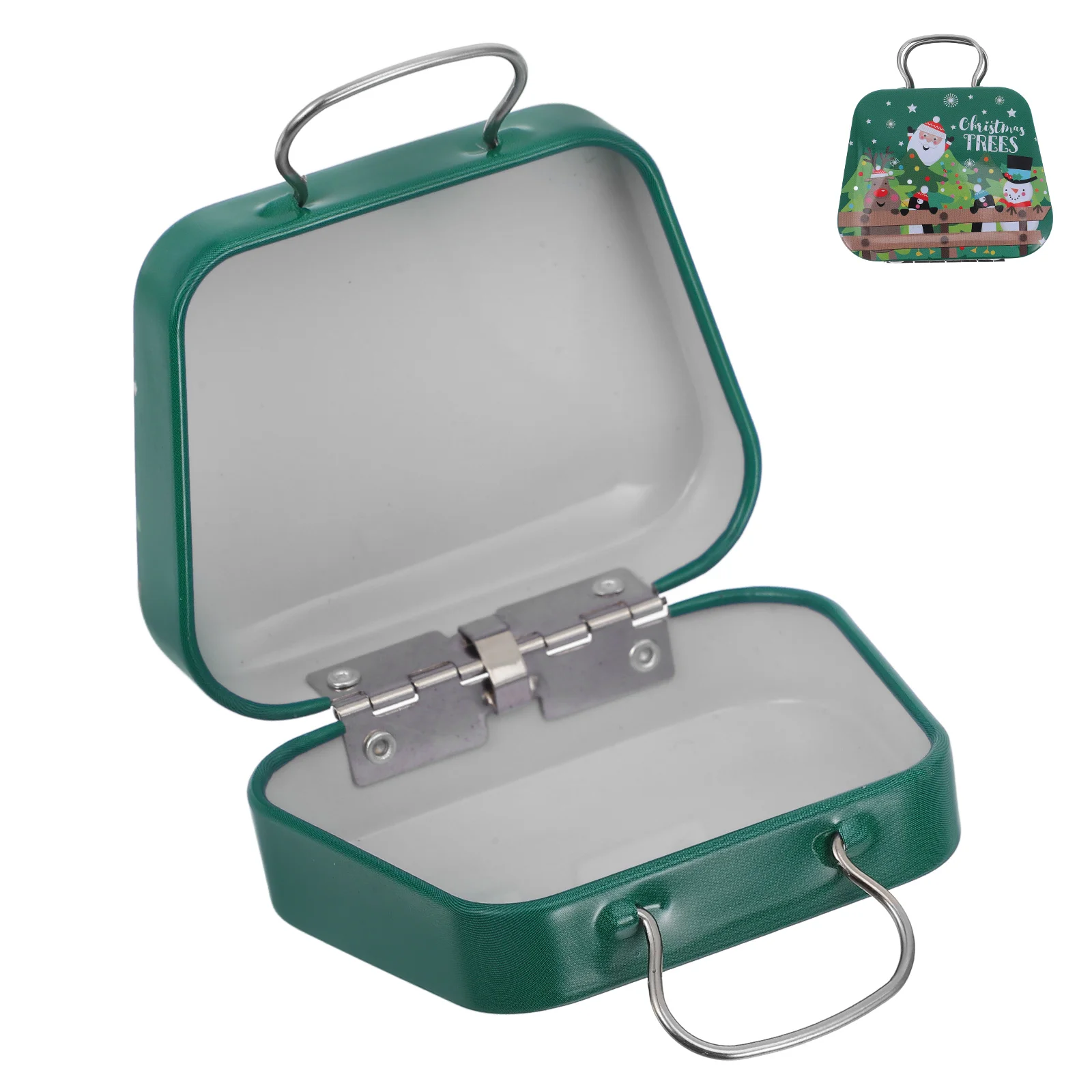 

Christmas Cookie Box Iron Biscuit Tin Storage Candy Containers Gift Tin Boxes Christmas Decor Holiday Treats Container Cookie