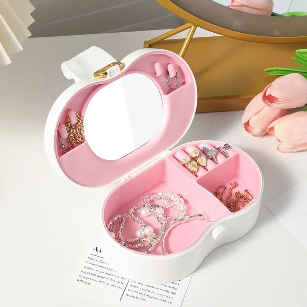 

New Dustproof Bow Jewelry Box Large Capacity Multifunctional Jewelry Storage Box Rings Holder