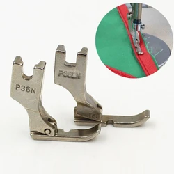 2 Pcs Industral Sewing Machine Flatcar Zipper Presser Foot  P36LN / P36N