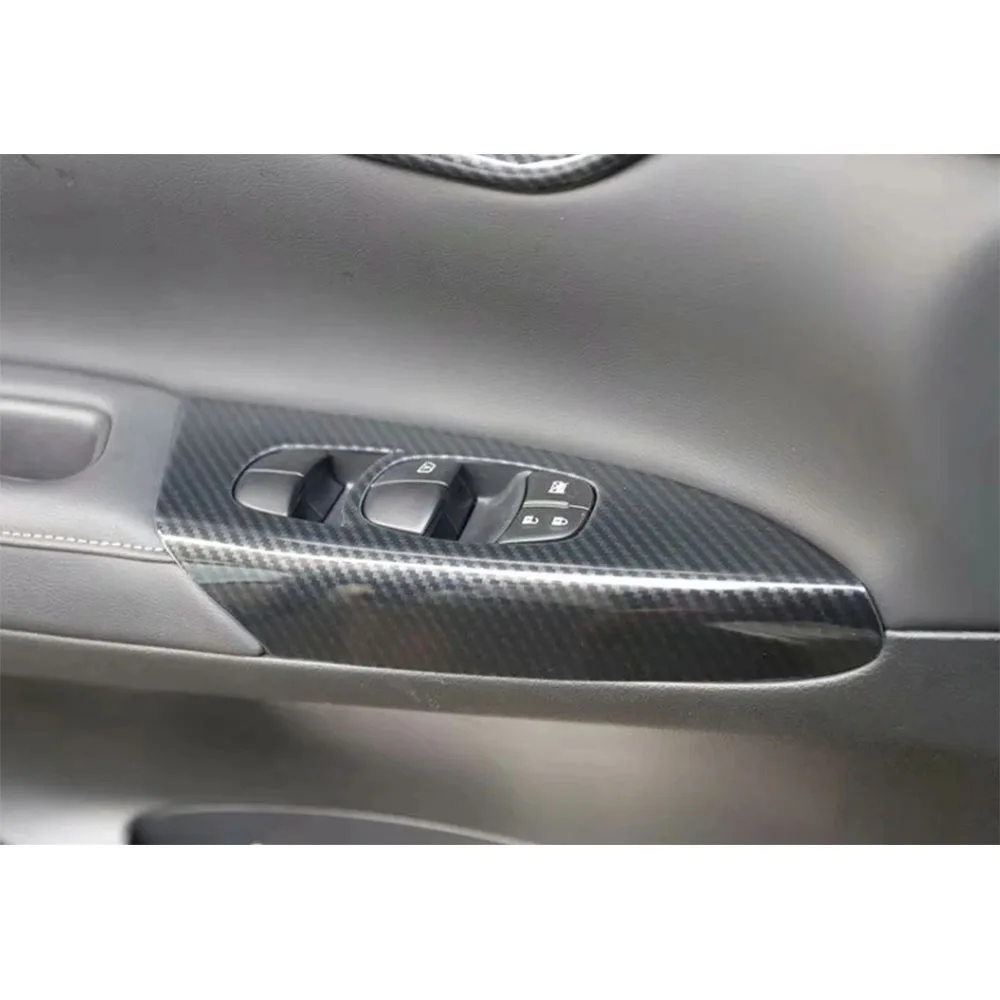 For Nissan Sentra SYLPHY 2012-2019 LHD Car Door Armrest Window Lift Switch Panel Cover Trim Interior Styling